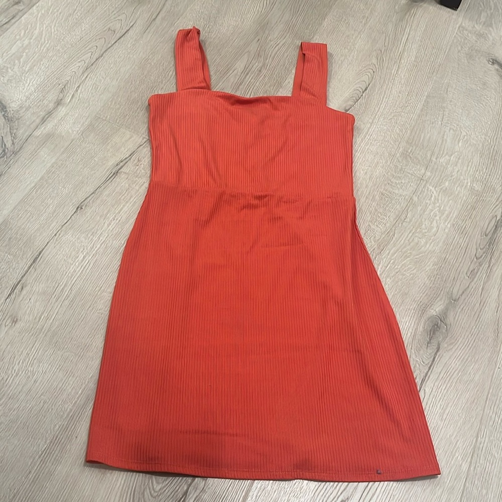 Orange tank dress